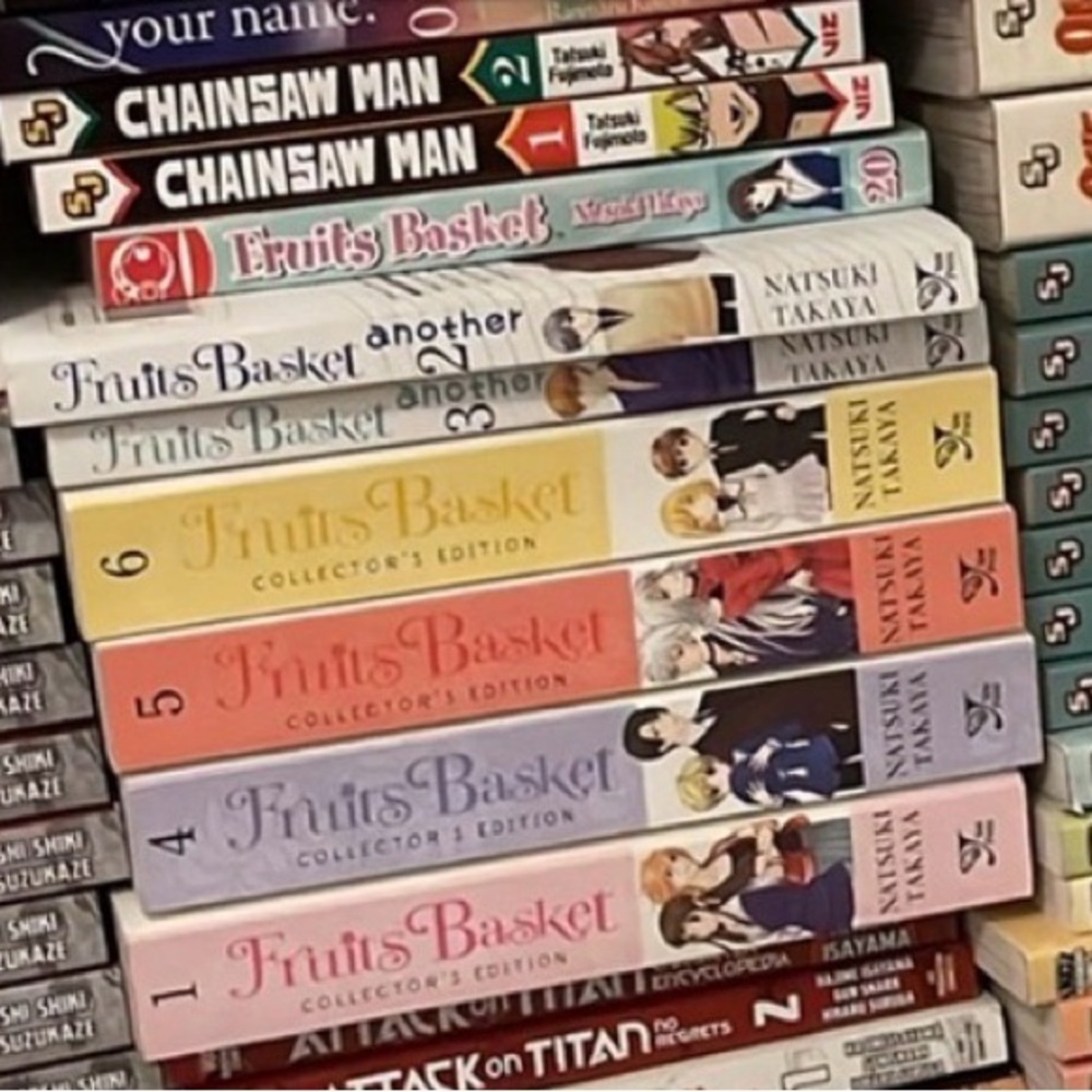 Fruits basket manga volumes 1,4,5,6 and 2,3 of fruits basket another